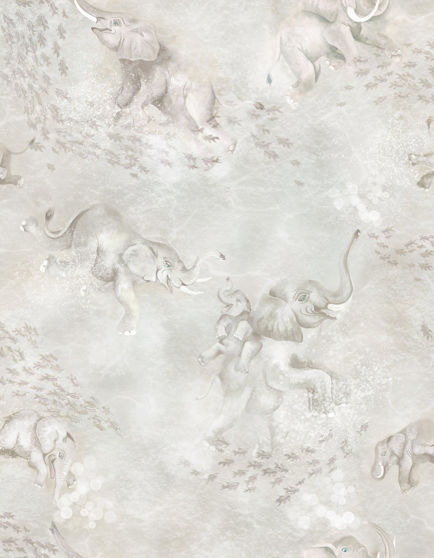 BRAND MCKENZIE Wallpaper Pattern No BMPP004/02D - Elephant Breaststroke