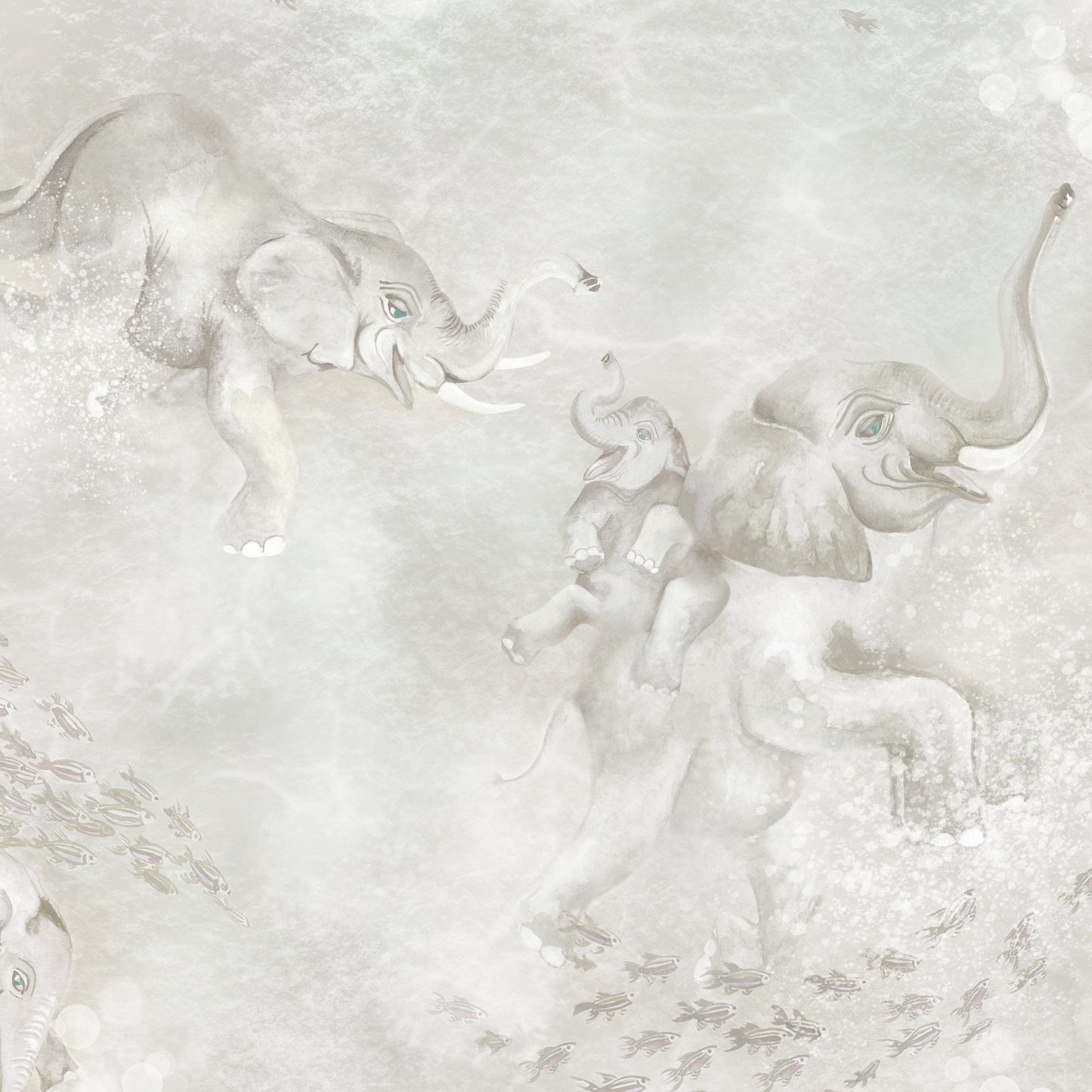 BRAND MCKENZIE Wallpaper Pattern No BMPP004/02D - Elephant Breaststroke