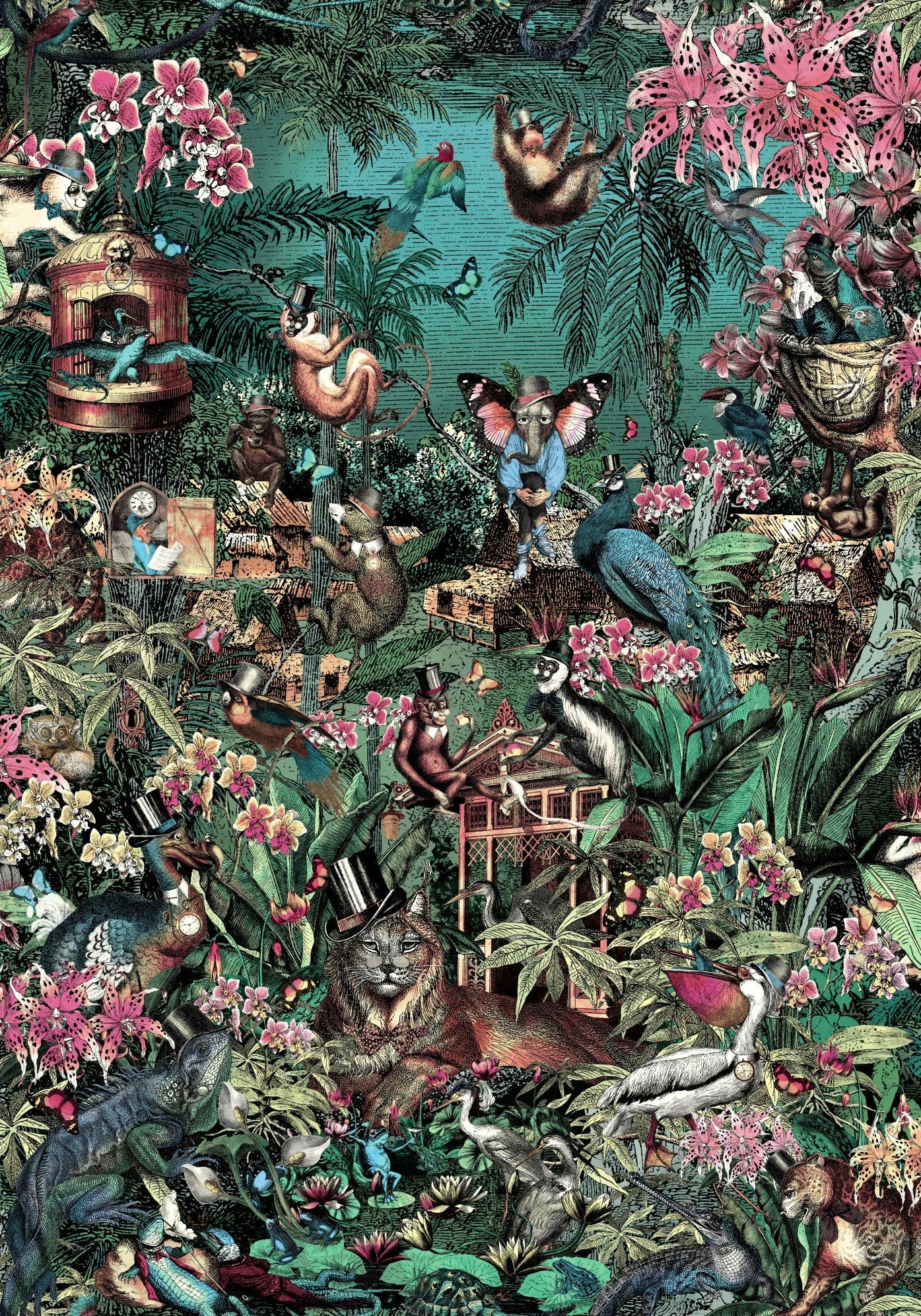 BRAND MCKENZIE Wallpaper Pattern No BMPP004/05B - Jungle Life