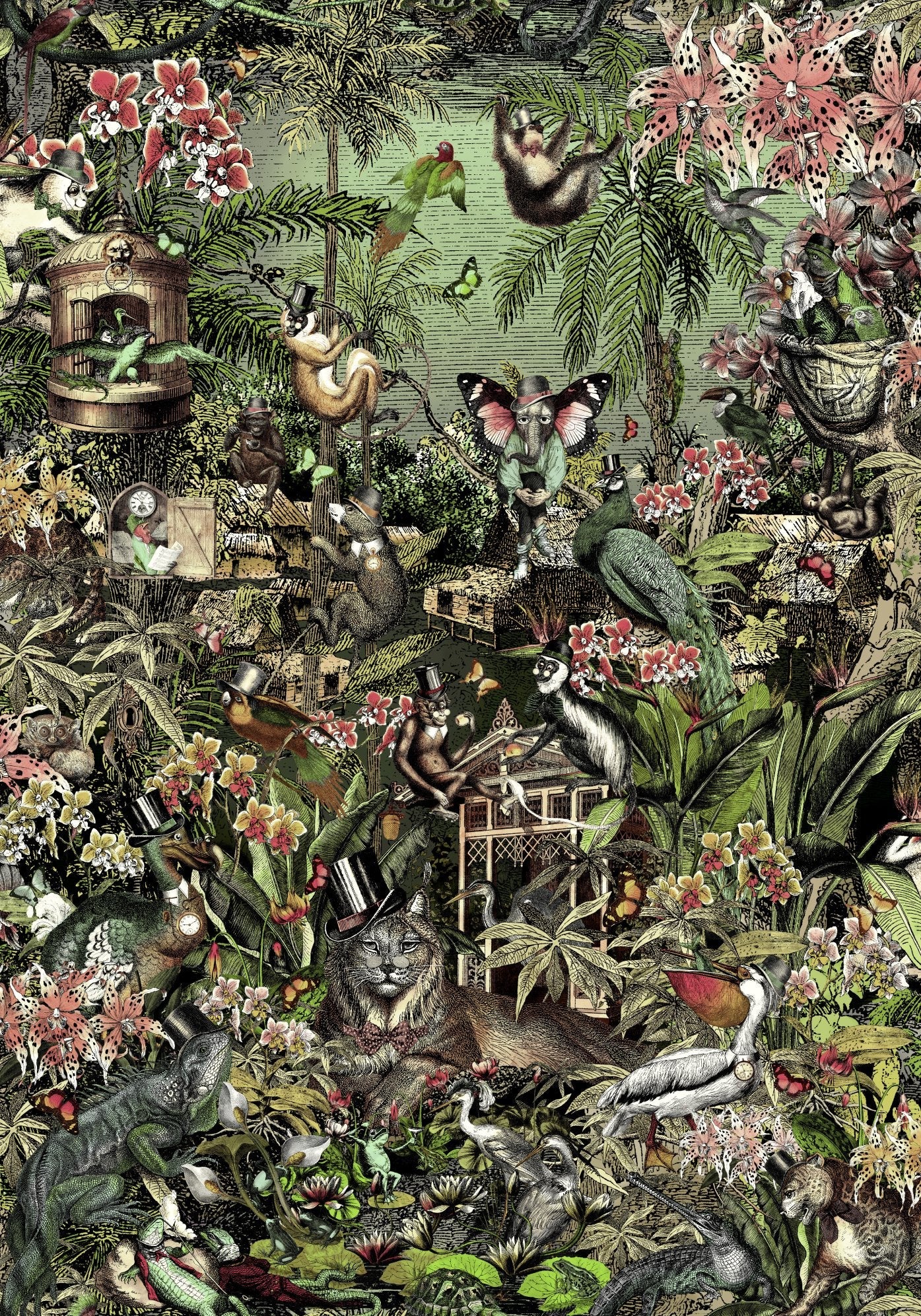 BRAND MCKENZIE Wallpaper Pattern No BMPP004/05C - Jungle Life