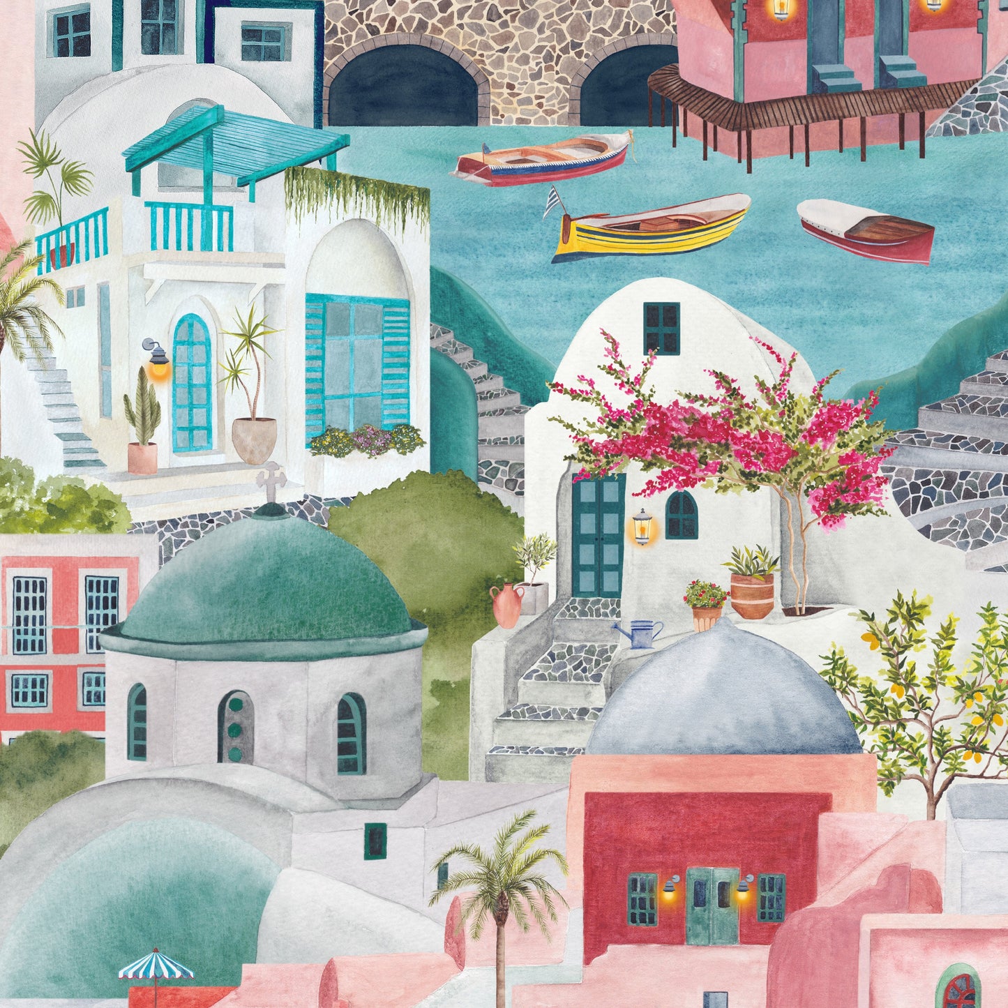 BRAND MCKENZIE Wallpaper Pattern No BMPP004/08B - The Mediterranean