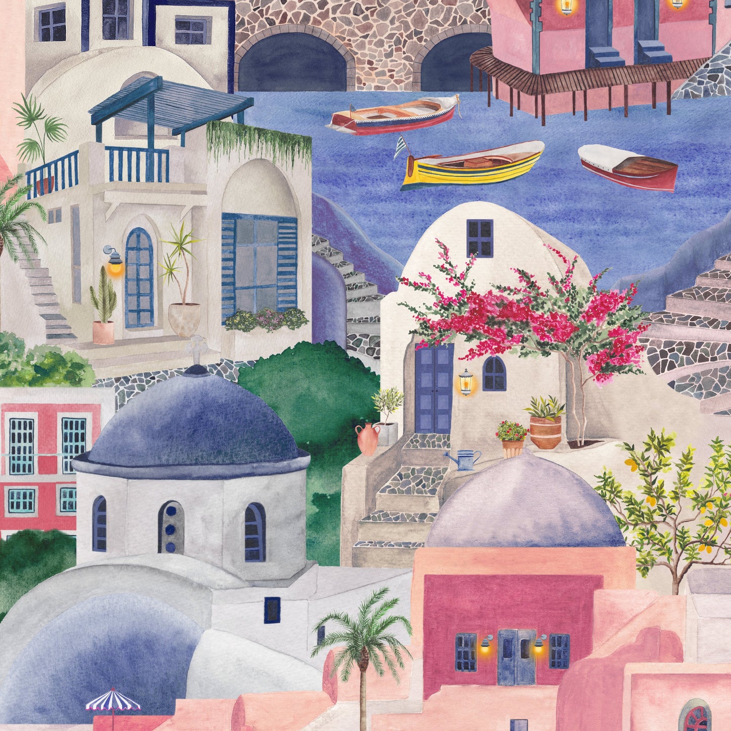 BRAND MCKENZIE Wallpaper Pattern No BMPP004/08C - The Mediterranean