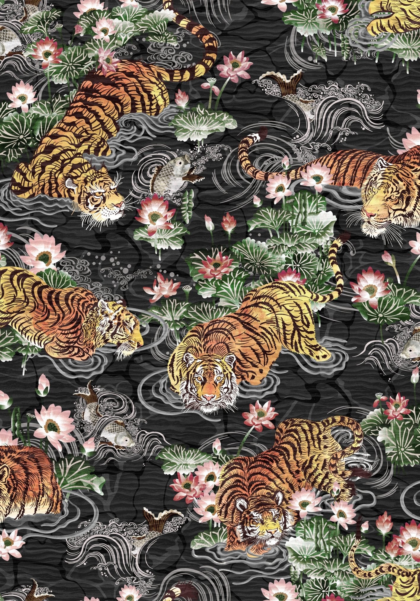 BRAND MCKENZIE Wallpaper Pattern No BMPP004/09B - Tiger Lily