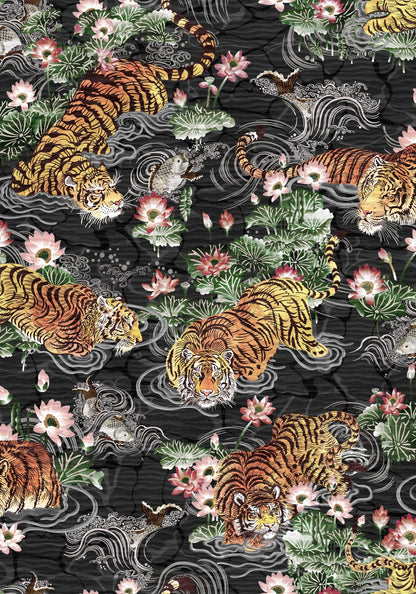 BRAND MCKENZIE Wallpaper Pattern No BMPP004/09B - Tiger Lily