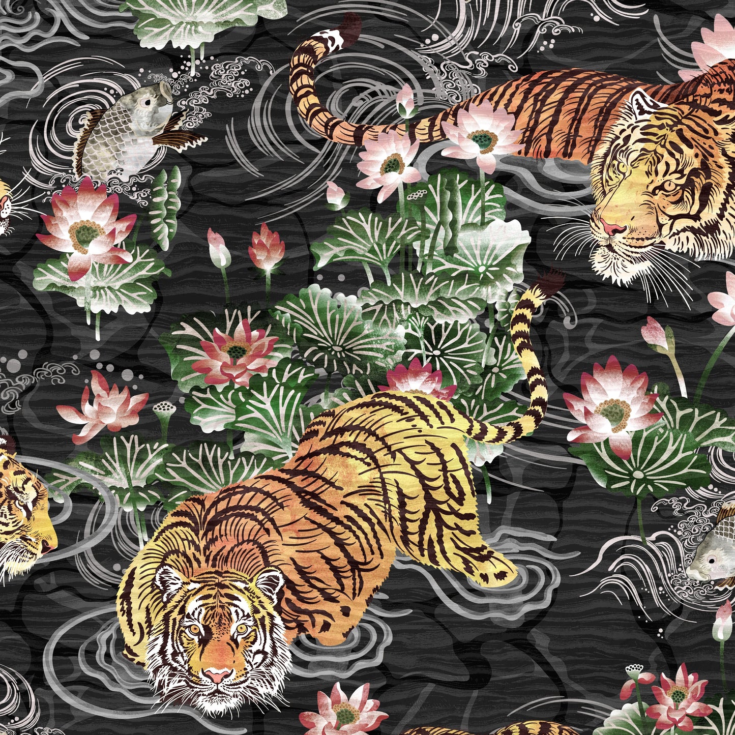 BRAND MCKENZIE Wallpaper Pattern No BMPP004/09B - Tiger Lily