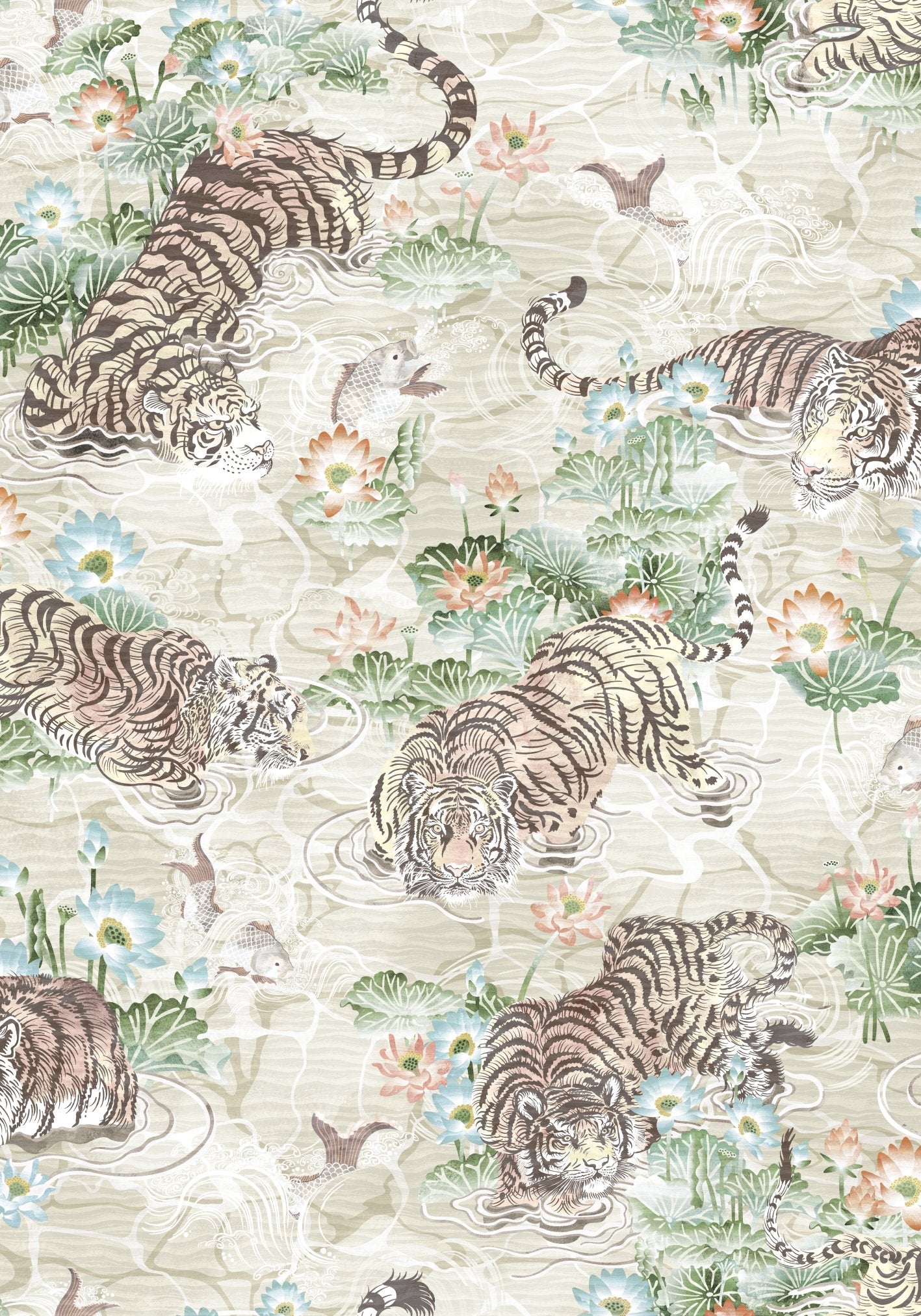 BRAND MCKENZIE Wallpaper Pattern No BMPP004/09C - Tiger Lily
