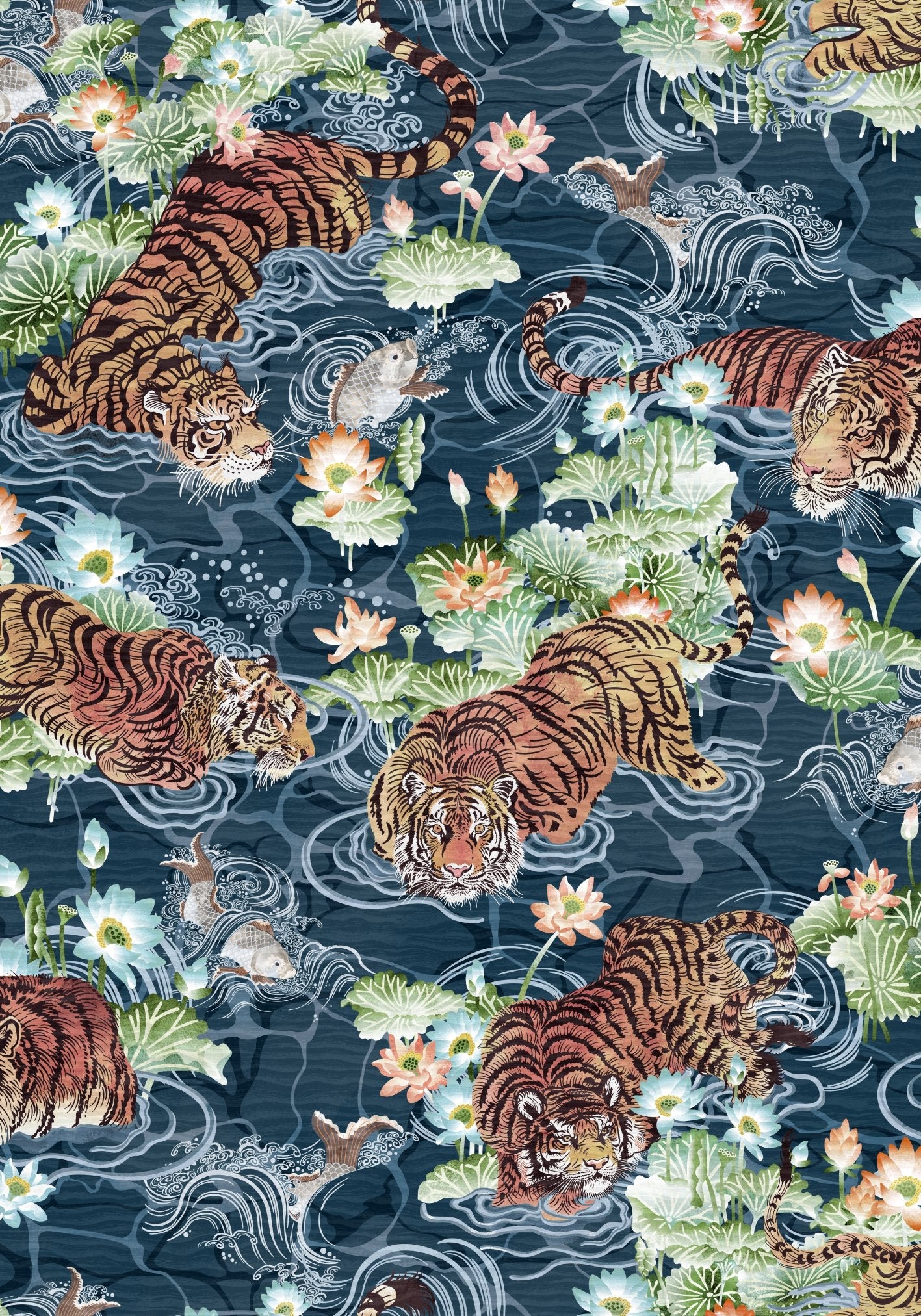 BRAND MCKENZIE Wallpaper Pattern No BMPP004/09D - Tiger Lily