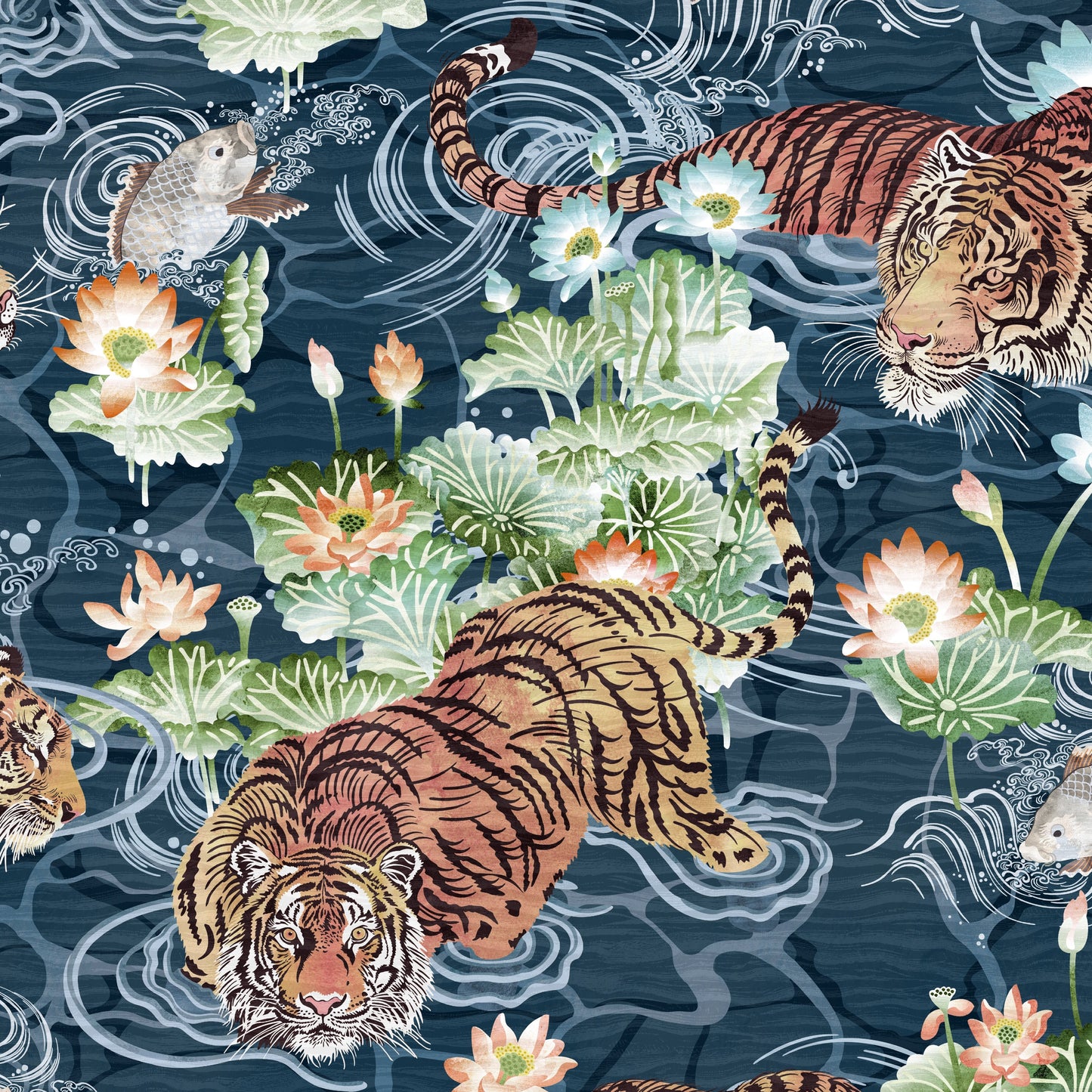 BRAND MCKENZIE Wallpaper Pattern No BMPP004/09D - Tiger Lily