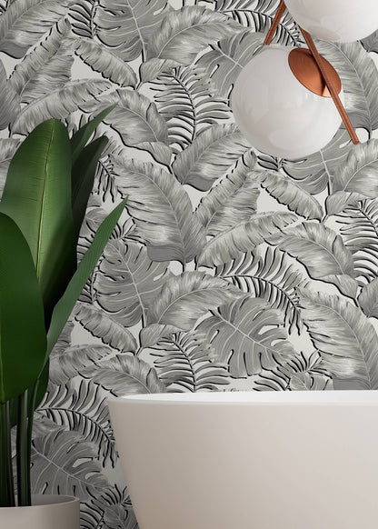 BRAND MCKENZIE Wallpaper Pattern No BMTD001/05A - Banana Leaves Max