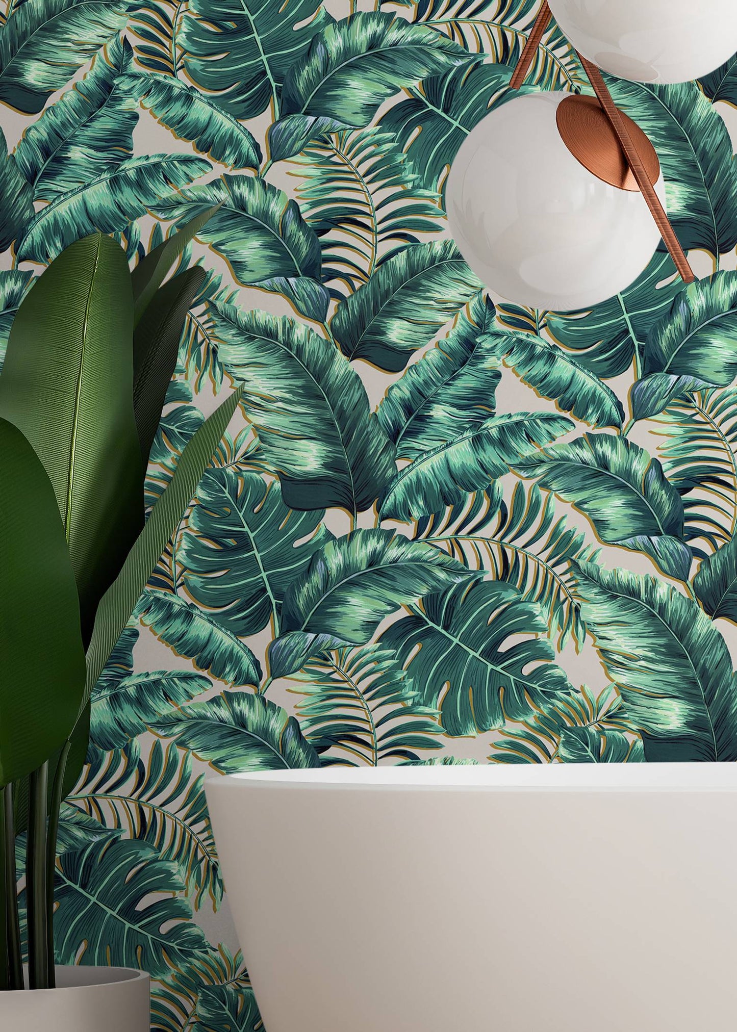 BRAND MCKENZIE Wallpaper Pattern No BMTD001/05B - Banana Leaves Max