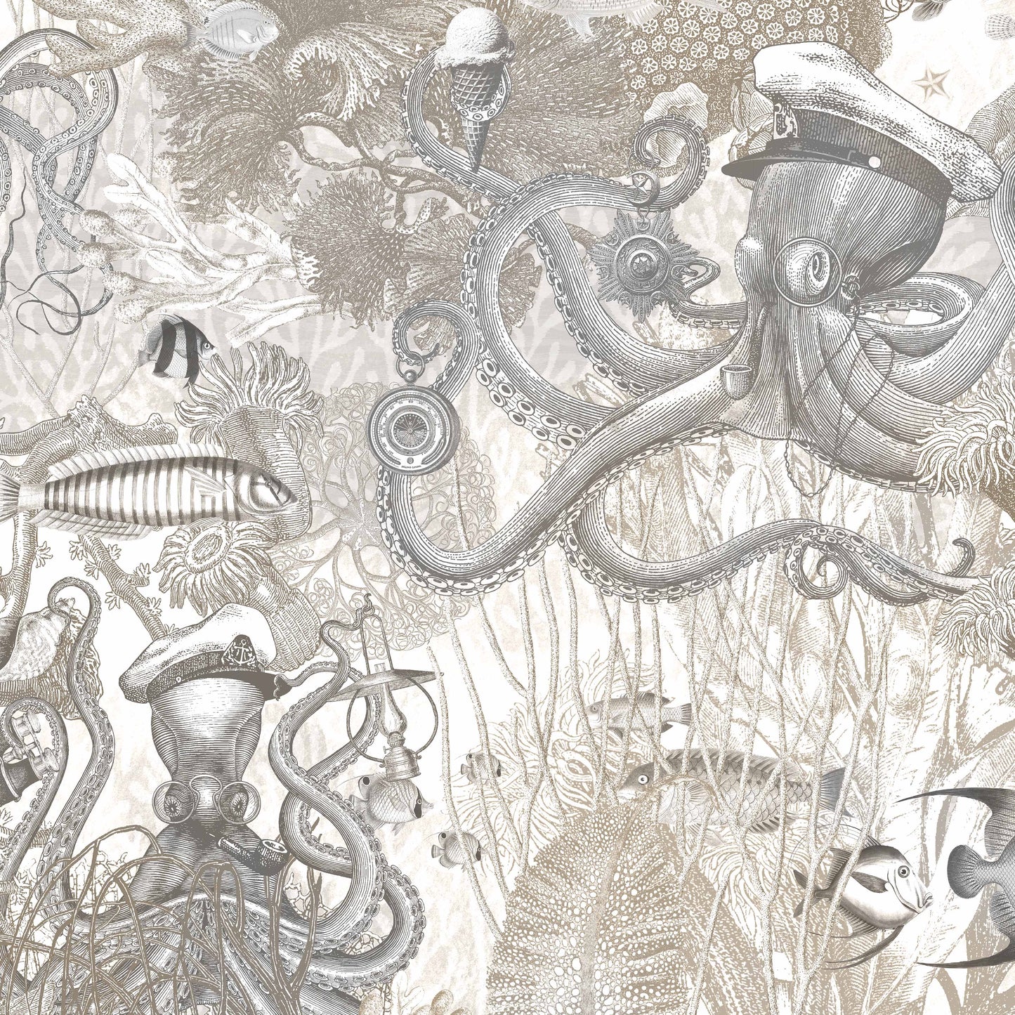 BRAND MCKENZIE Wallpaper Pattern No BMWL005/06A - Octopus
