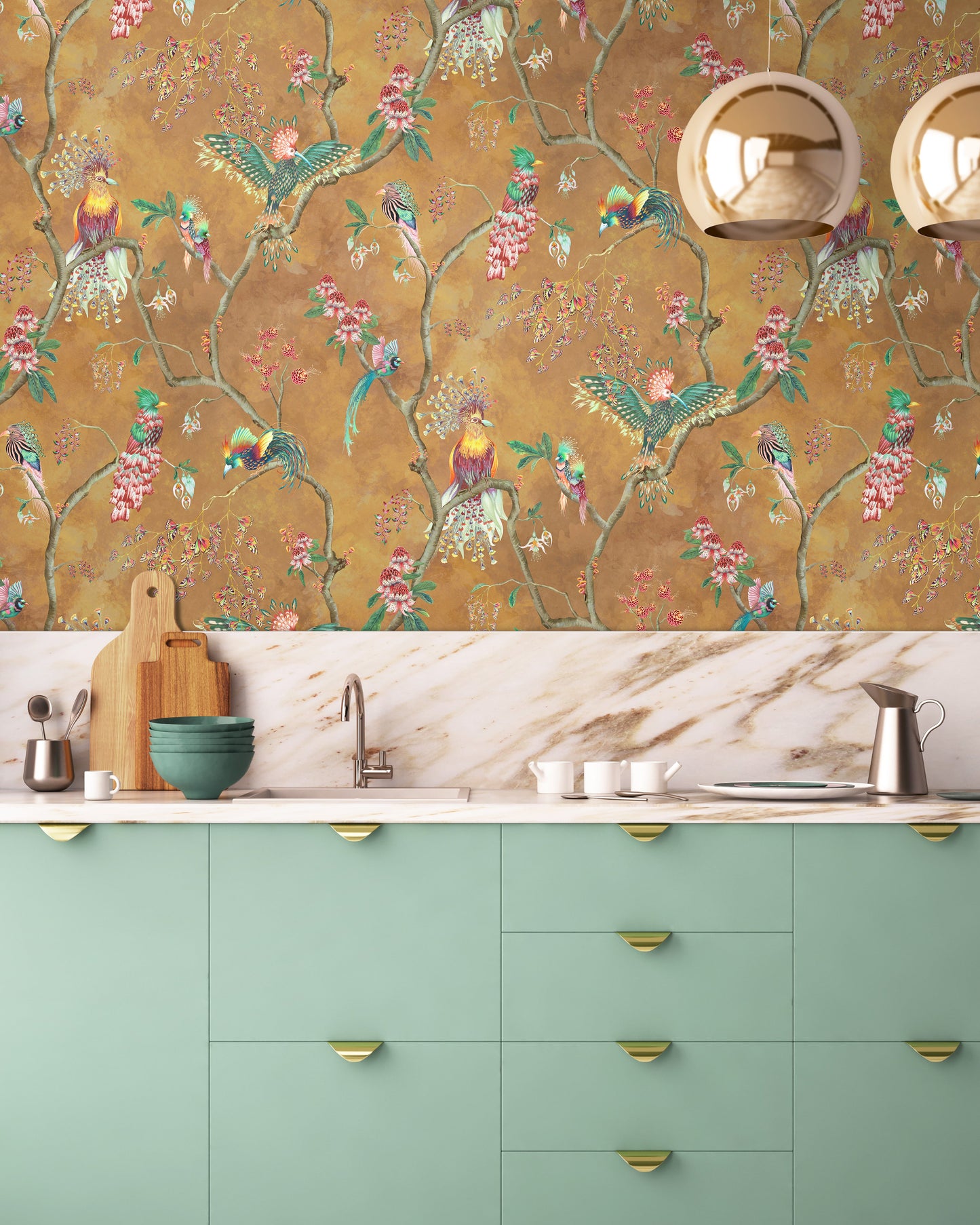BRAND MCKENZIE Wallpaper Pattern No BMWL005/01A - Birds In Paradise