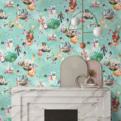 BRAND MCKENZIE Wallpaper Pattern No BMGI006/02A - Cosmic Groove