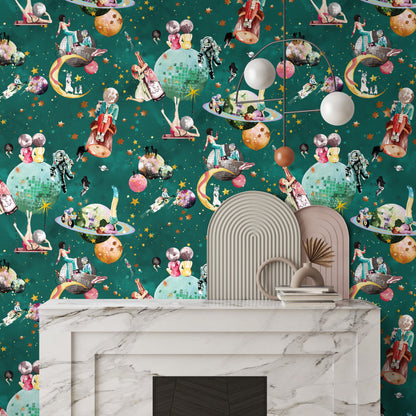 BRAND MCKENZIE Wallpaper Pattern No BMGI006/02B - Cosmic Groove