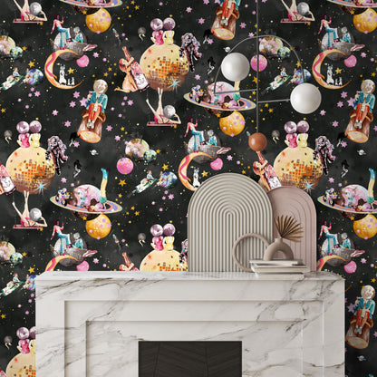 BRAND MCKENZIE Wallpaper Pattern No BMGI006/02C - Cosmic Groove