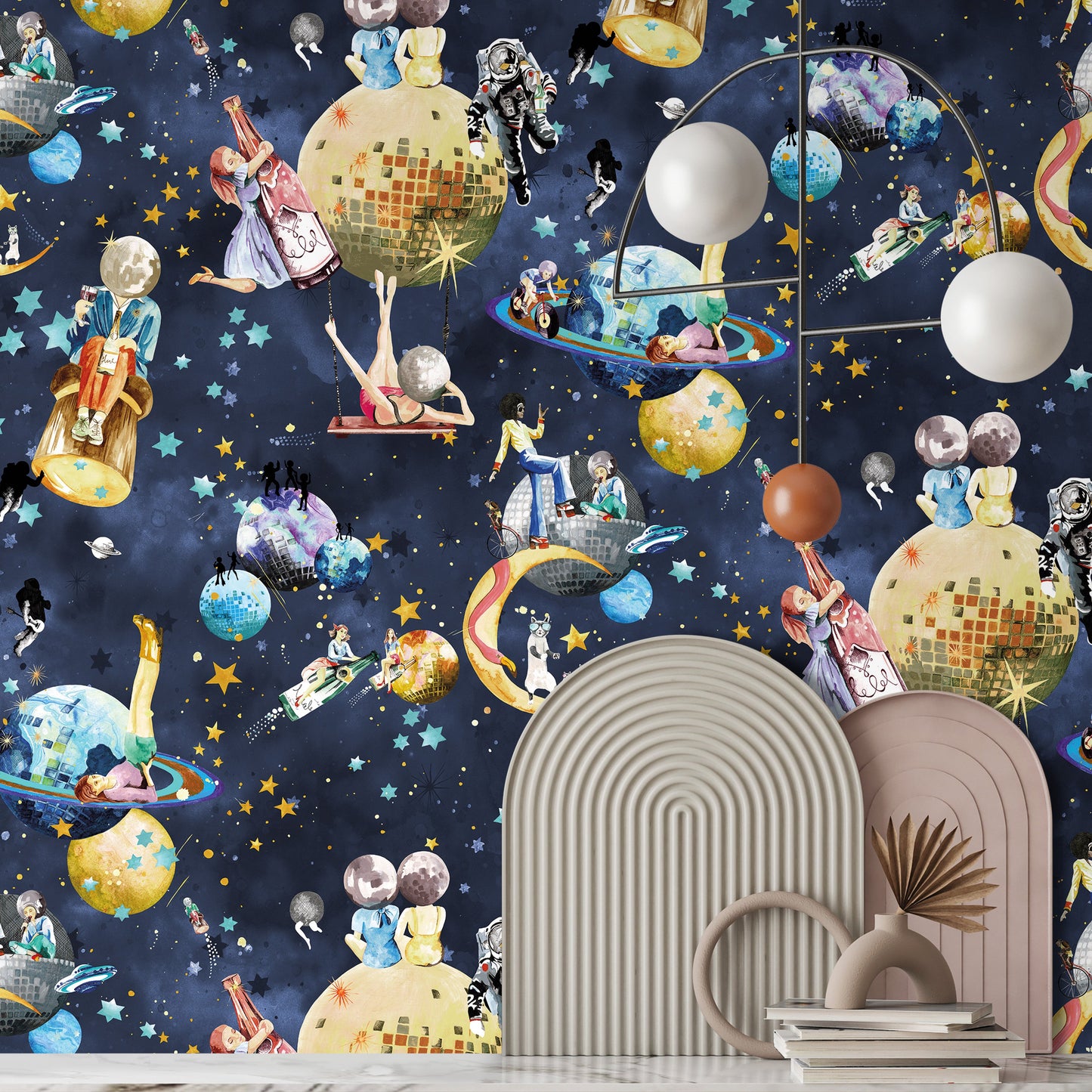 BRAND MCKENZIE Wallpaper Pattern No BMGI006/02D - Cosmic Groove
