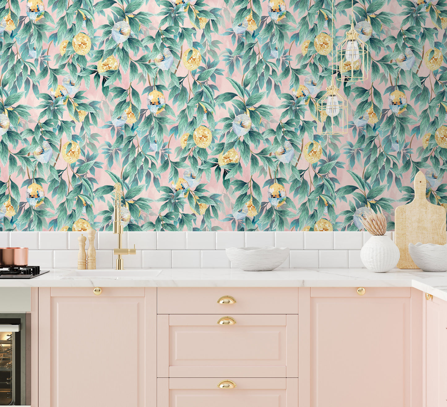 BRAND MCKENZIE Wallpaper Pattern No BMGI006/04D - Disco Lemons
