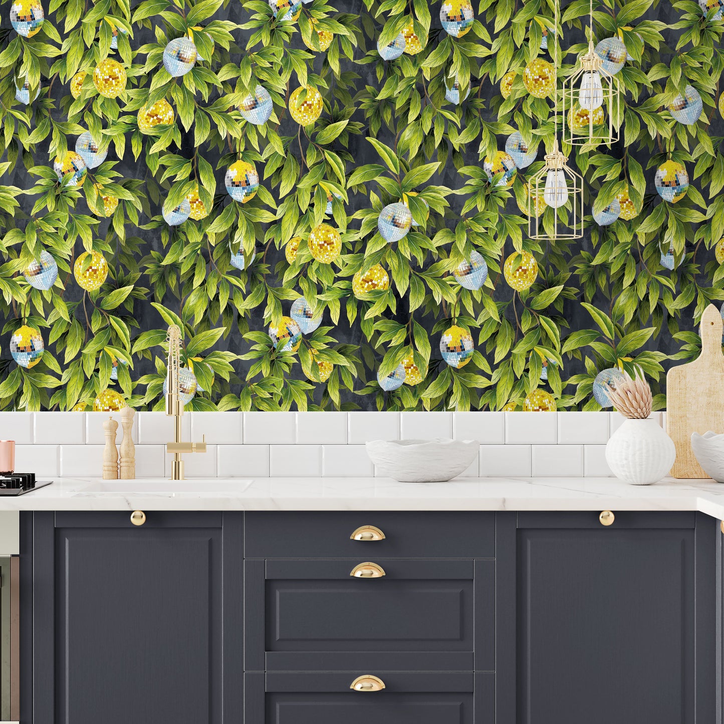 BRAND MCKENZIE Wallpaper Pattern No BMGI006/04F - Disco Lemons
