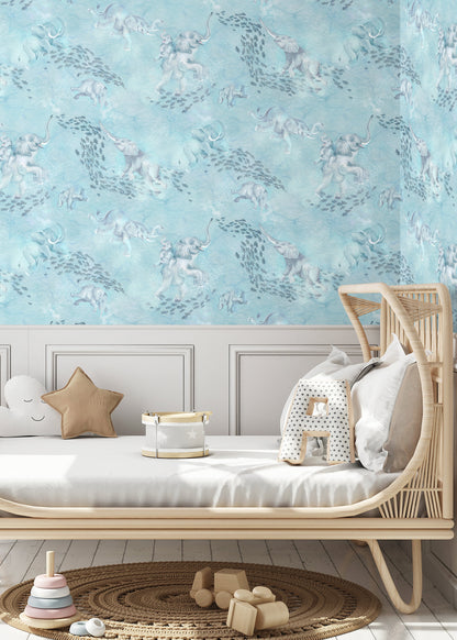 BRAND MCKENZIE Wallpaper Pattern No BMPP004/02B - Elephant Breaststroke