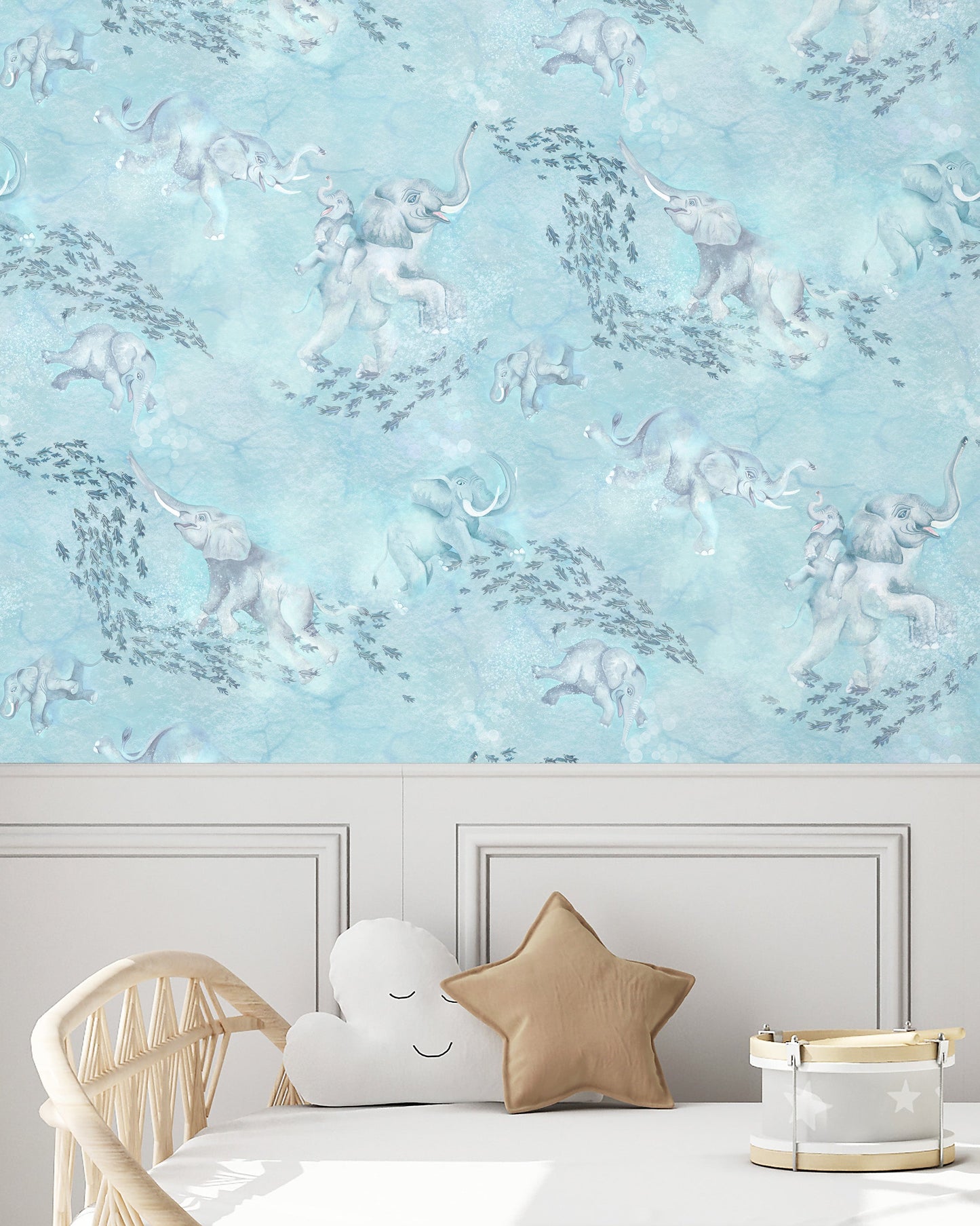 BRAND MCKENZIE Wallpaper Pattern No BMPP004/02B - Elephant Breaststroke