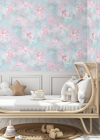 BRAND MCKENZIE Wallpaper Pattern No BMPP004/02C - Elephant Breaststroke