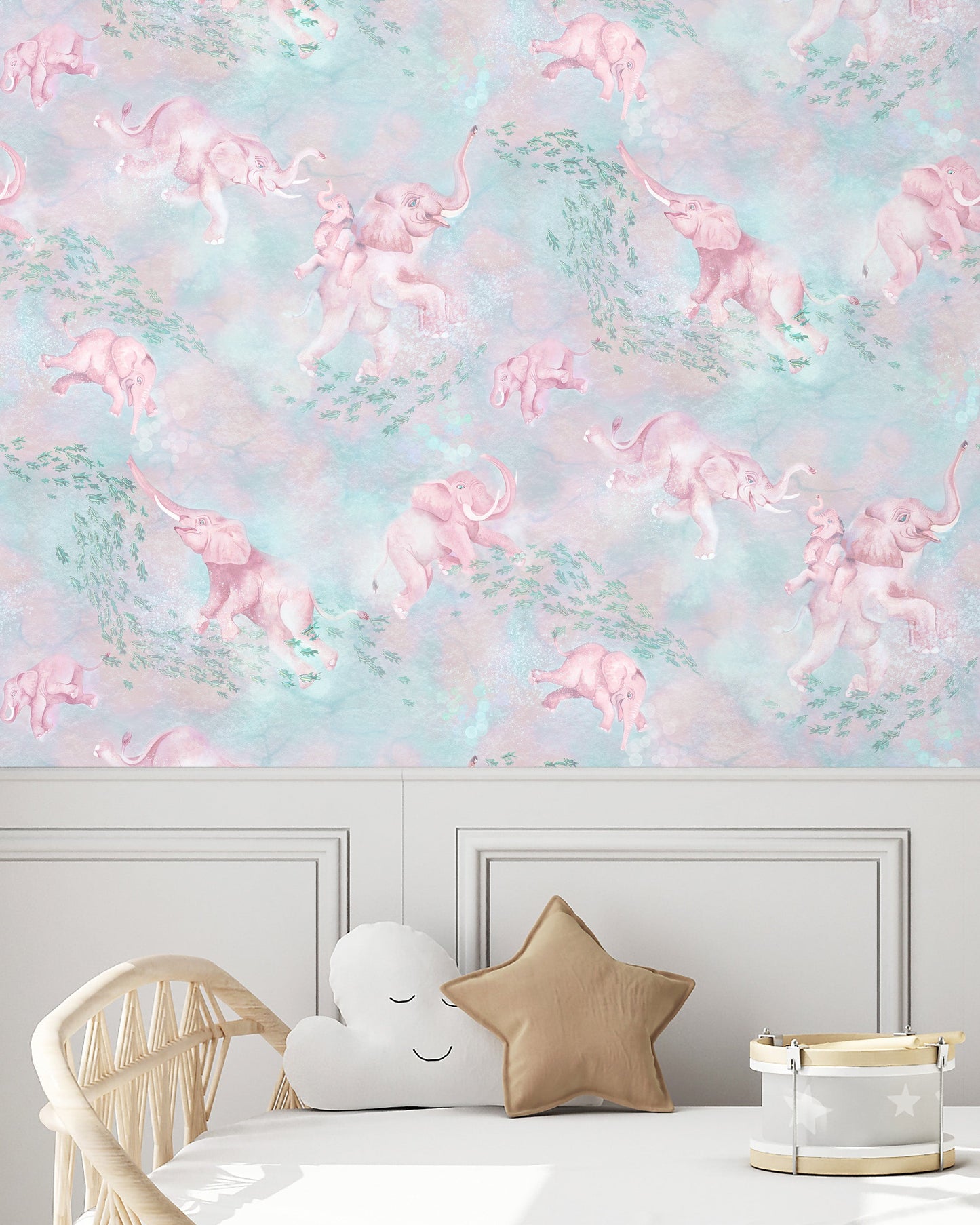BRAND MCKENZIE Wallpaper Pattern No BMPP004/02C - Elephant Breaststroke