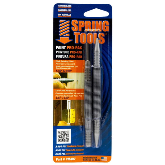 SPRING TOOLS Paint Pro Pack - Nail Punch Set & Hinge Tool