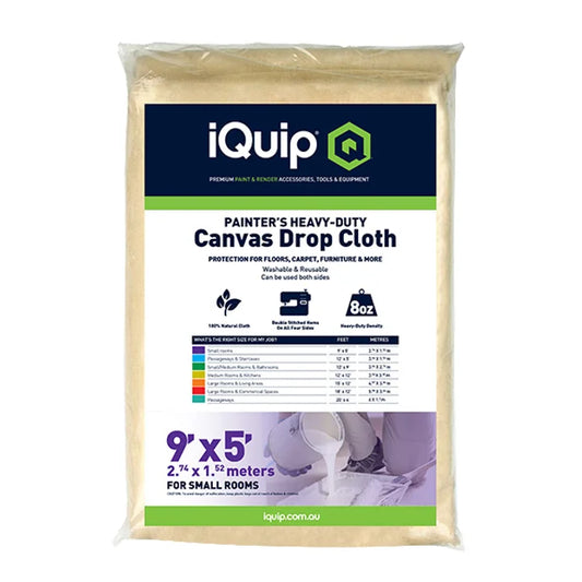 Iquip Canvas Drop Cloth 3.66 x 1.52 m