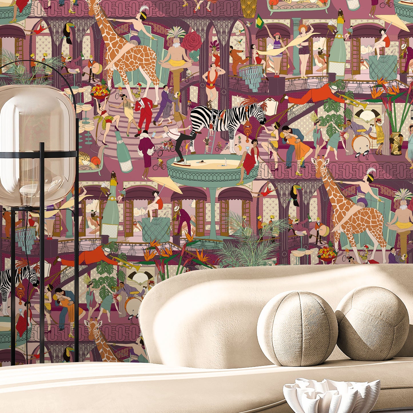 BRAND MCKENZIE Wallpaper Pattern No BMGI006/06B - Mayhem Mansion