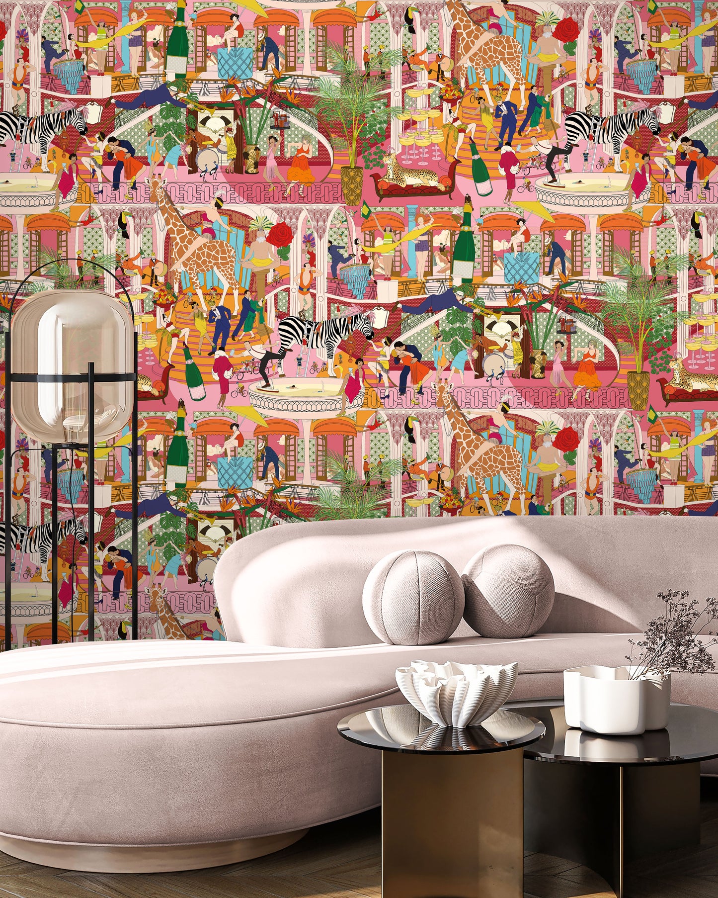 BRAND MCKENZIE Wallpaper Pattern No BMGI006/06C - Mayhem Mansion