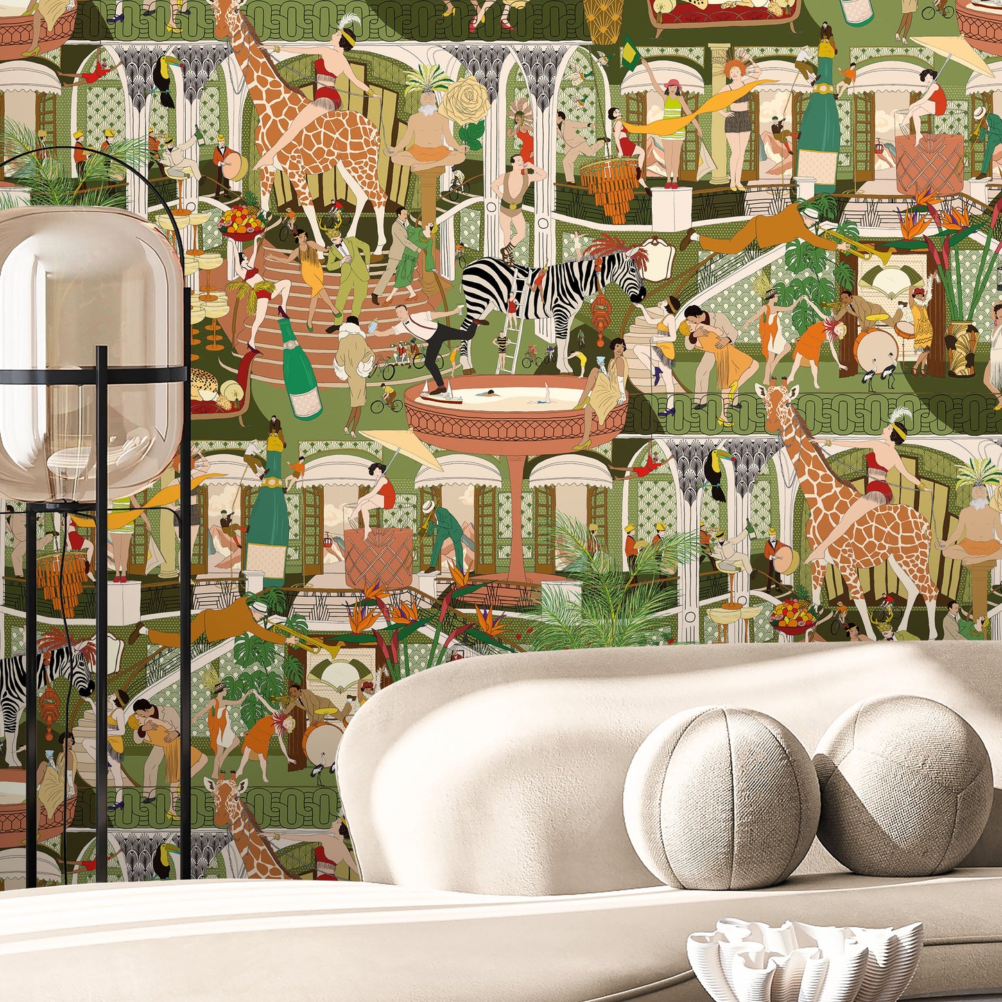 BRAND MCKENZIE Wallpaper Pattern No BMGI006/06D - Mayhem Mansion