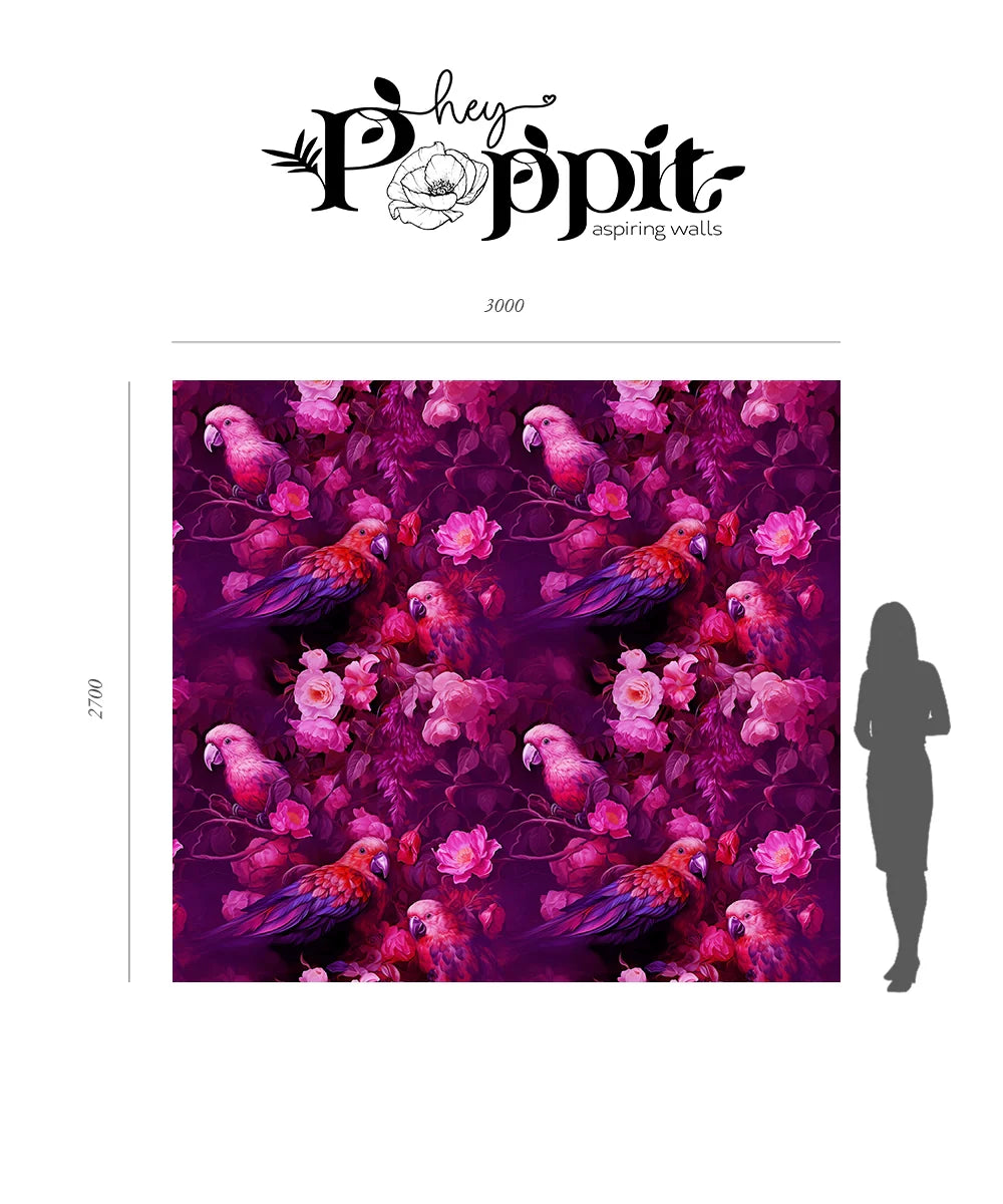 HEY POPPIT Wallpaper Pattern No - MILLIE MAGENTA (64191, 64192, 64193)