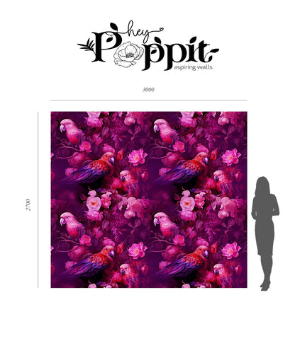 HEY POPPIT Wallpaper Pattern No - MILLIE MAGENTA (64191, 64192, 64193)