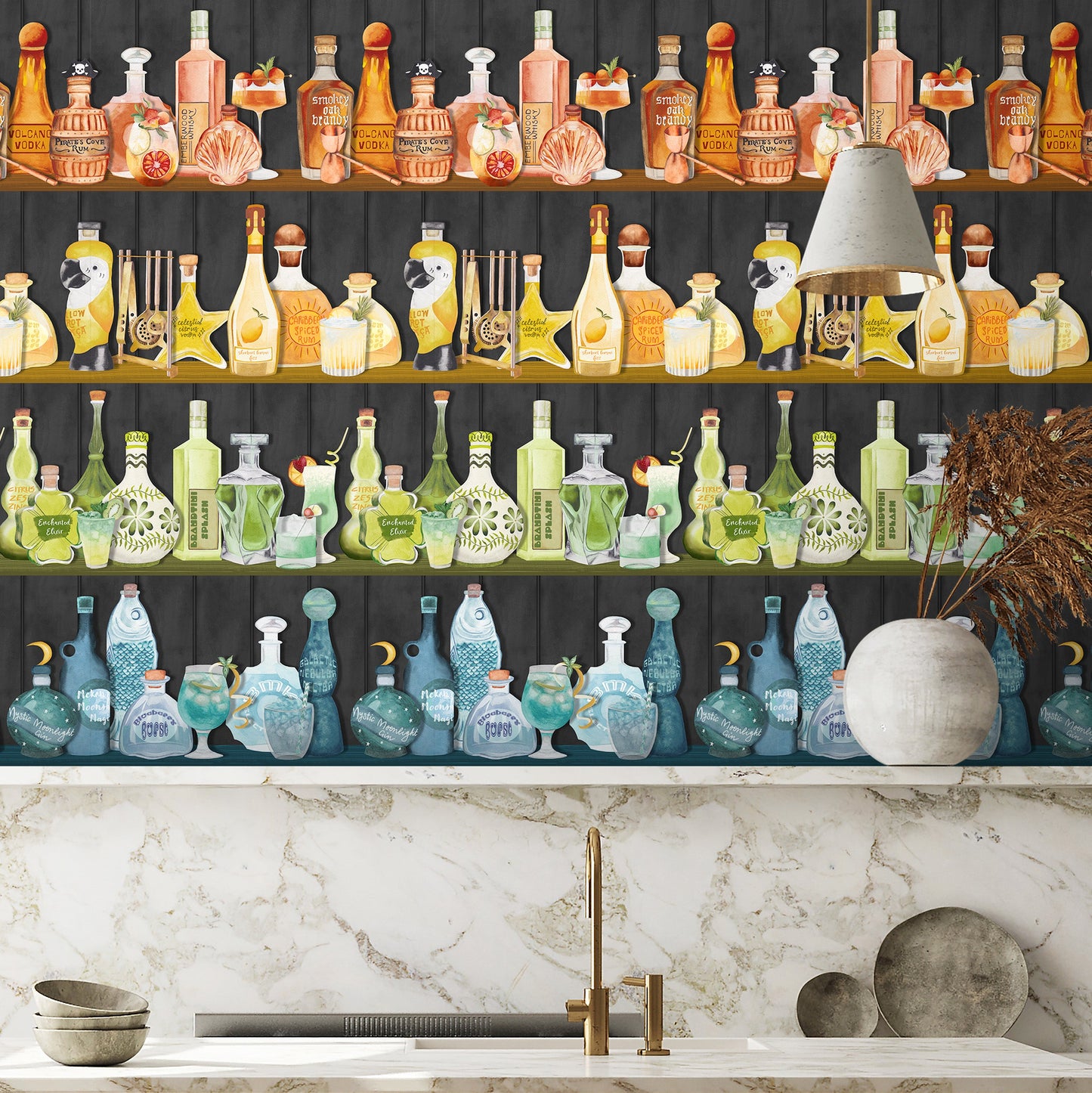 BRAND MCKENZIE Wallpaper Pattern No BMPP004/07A - Mixology