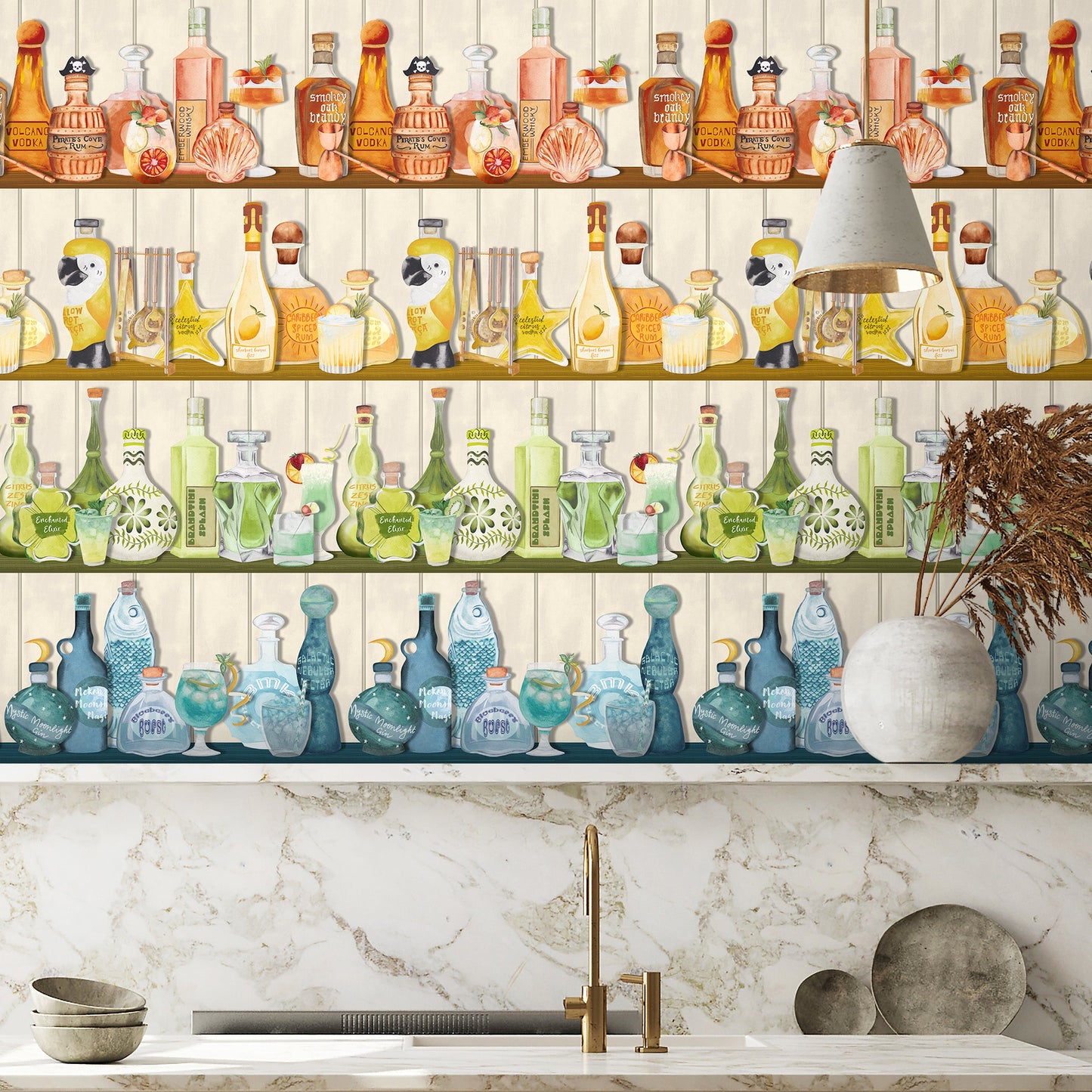 BRAND MCKENZIE Wallpaper Pattern No BMPP004/07B - Mixology