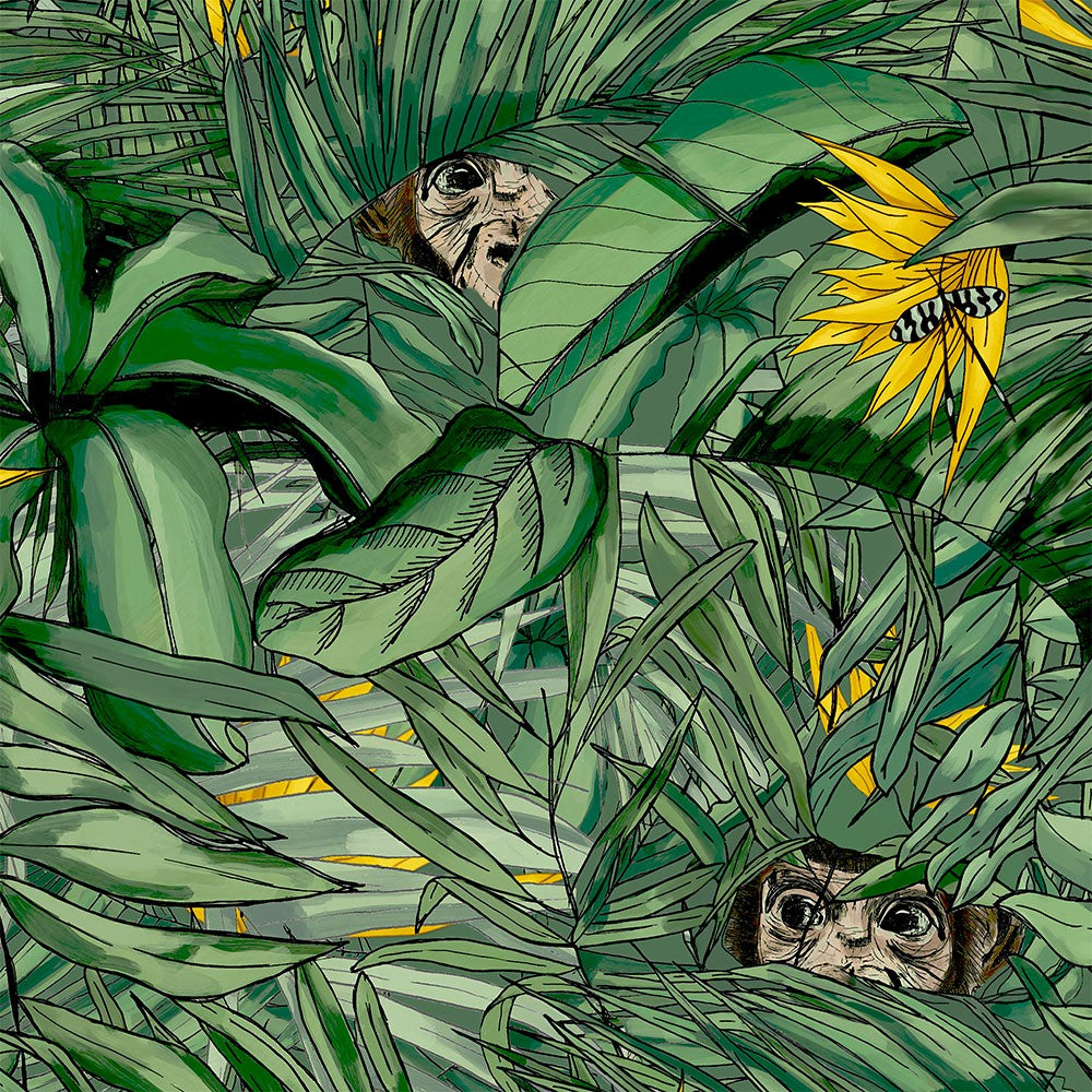BRAND MCKENZIE Wallpaper Pattern No BMTD001/09B - Monkey Forest