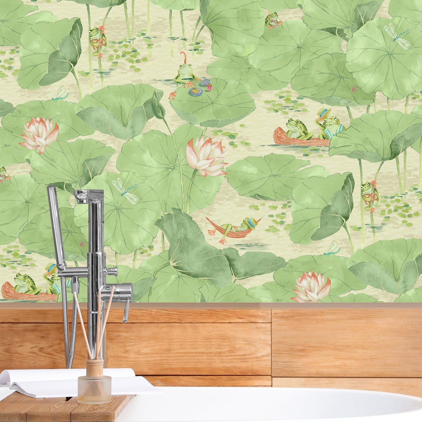 BRAND MCKENZIE Wallpaper Pattern No BMWL005/07C - Pond Life