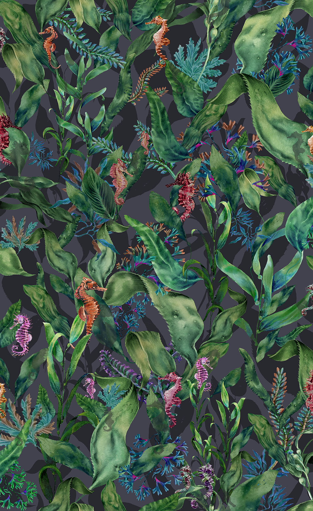 BRAND MCKENZIE Wallpaper Pattern No BMHD002/08B - Seahorse Mangrove