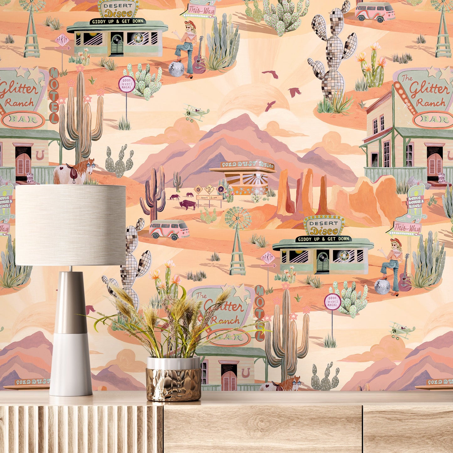 BRAND MCKENZIE Wallpaper Pattern No BMGI006/08A - The Glitter Ranch