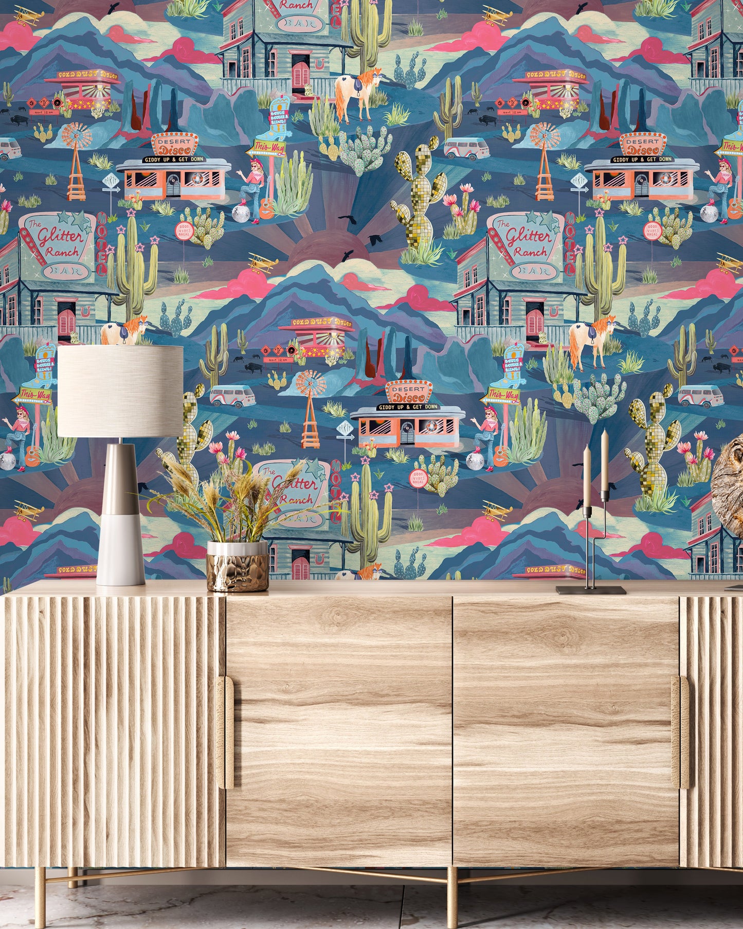 BRAND MCKENZIE Wallpaper Pattern No BMGI006/08B - The Glitter Ranch