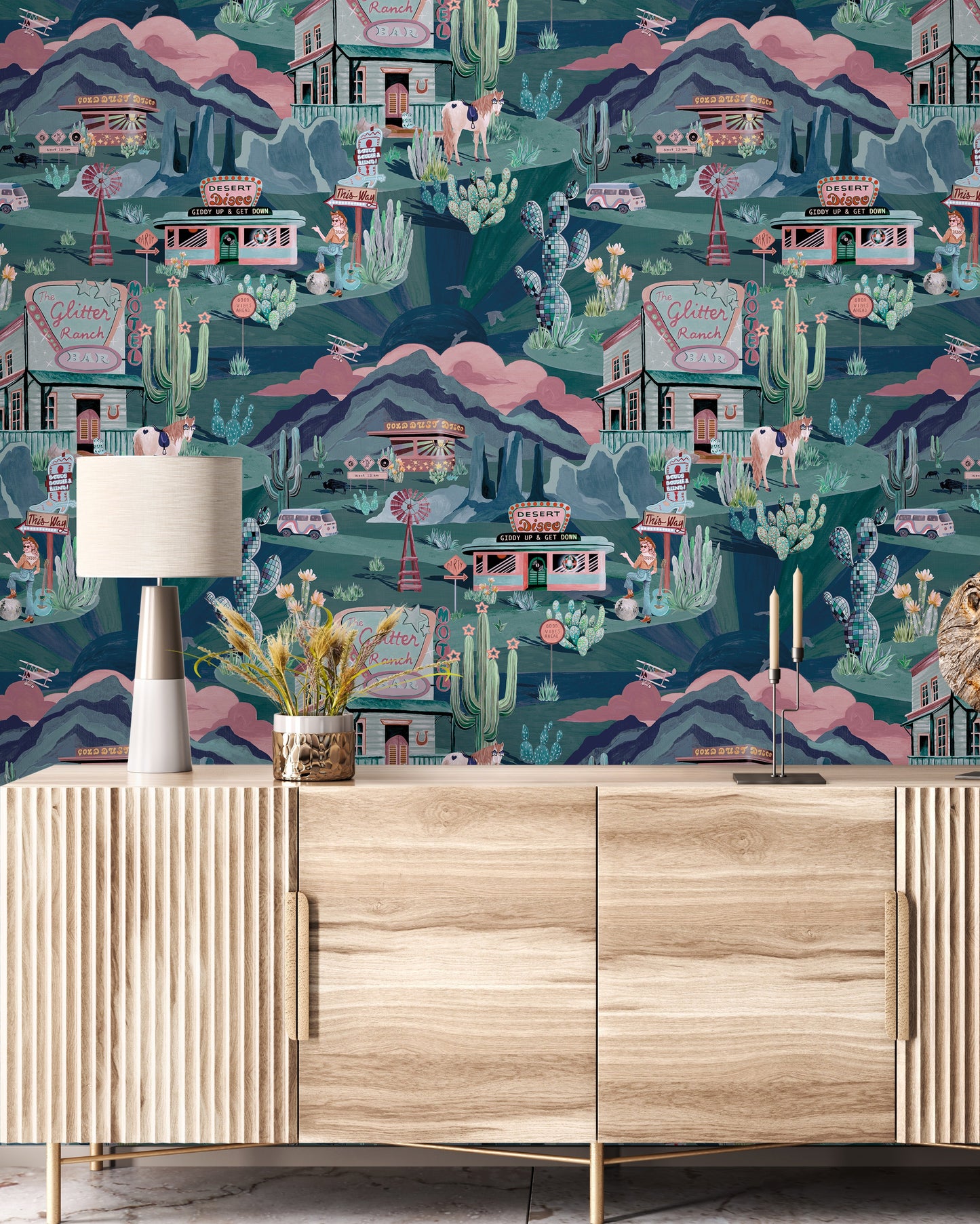 BRAND MCKENZIE Wallpaper Pattern No BMGI006/08C - The Glitter Ranch