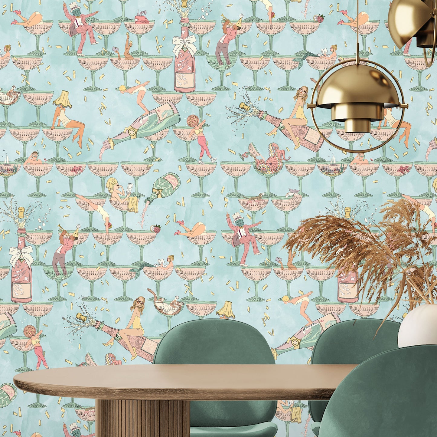 BRAND MCKENZIE Wallpaper Pattern No BMGI006/09A - The Grand Pour