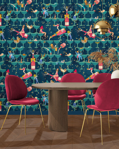 BRAND MCKENZIE Wallpaper Pattern No BMGI006/09C - The Grand Pour