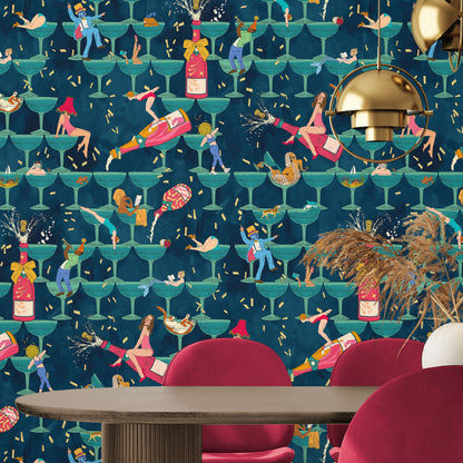 BRAND MCKENZIE Wallpaper Pattern No BMGI006/09C - The Grand Pour