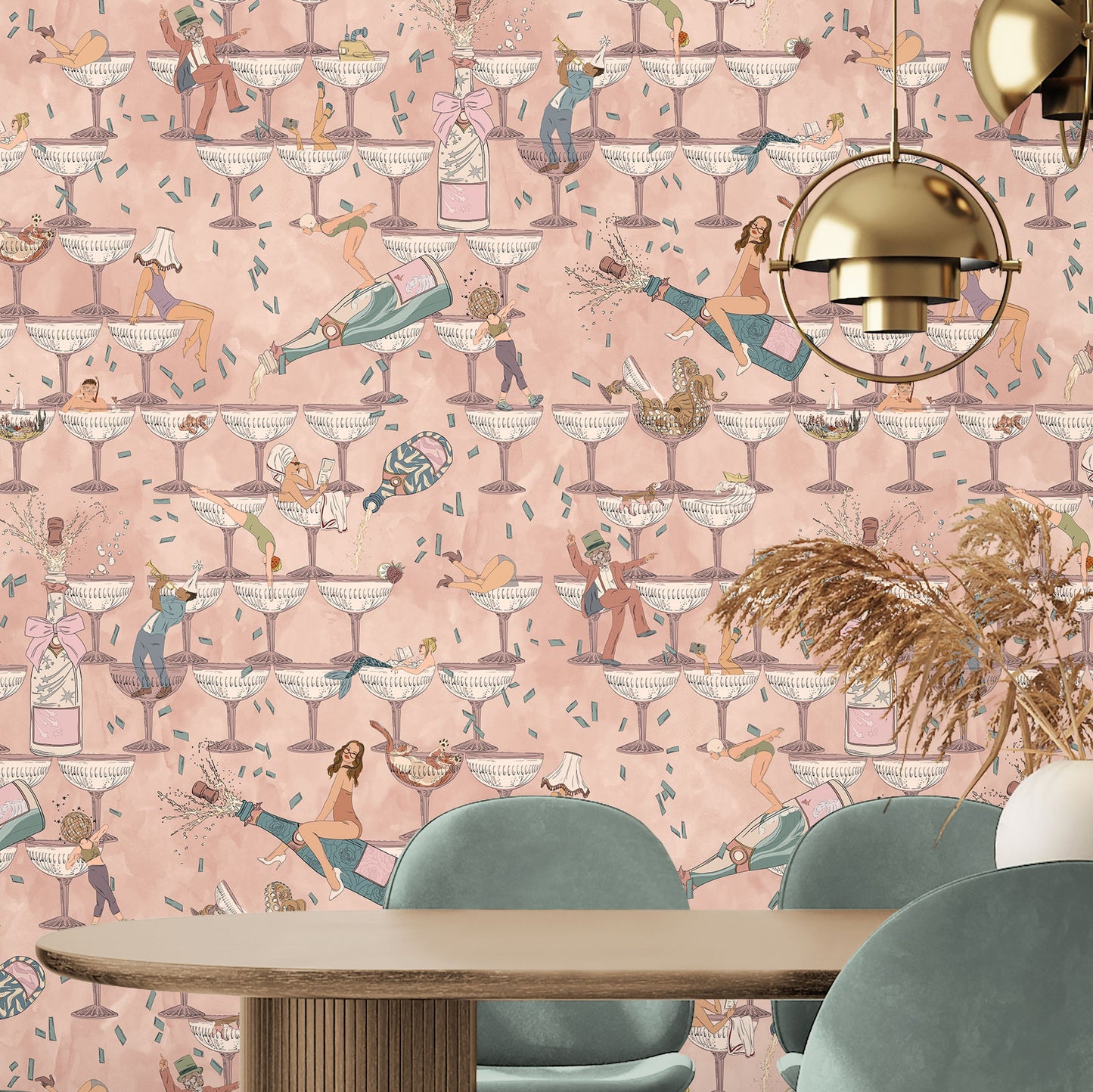 BRAND MCKENZIE Wallpaper Pattern No BMGI006/09D - The Grand Pour