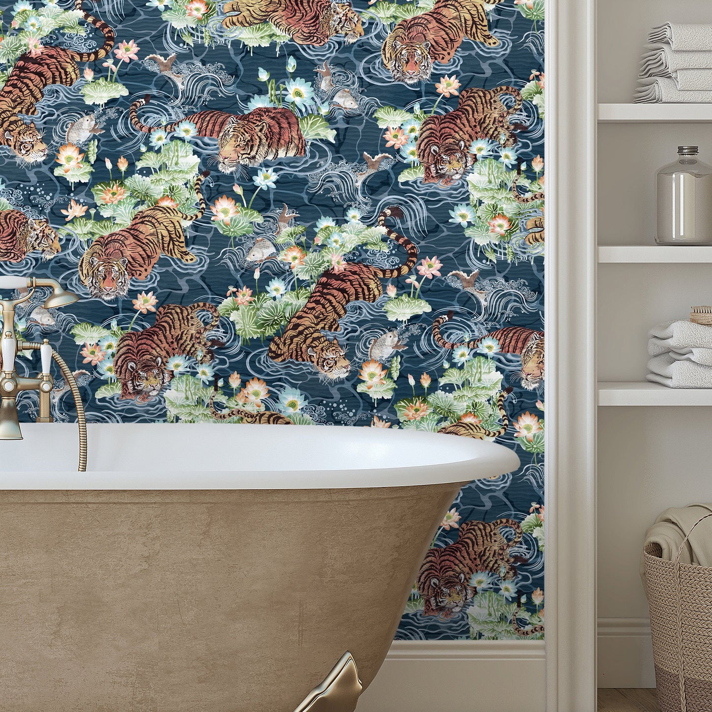 BRAND MCKENZIE Wallpaper Pattern No BMPP004/09D - Tiger Lily