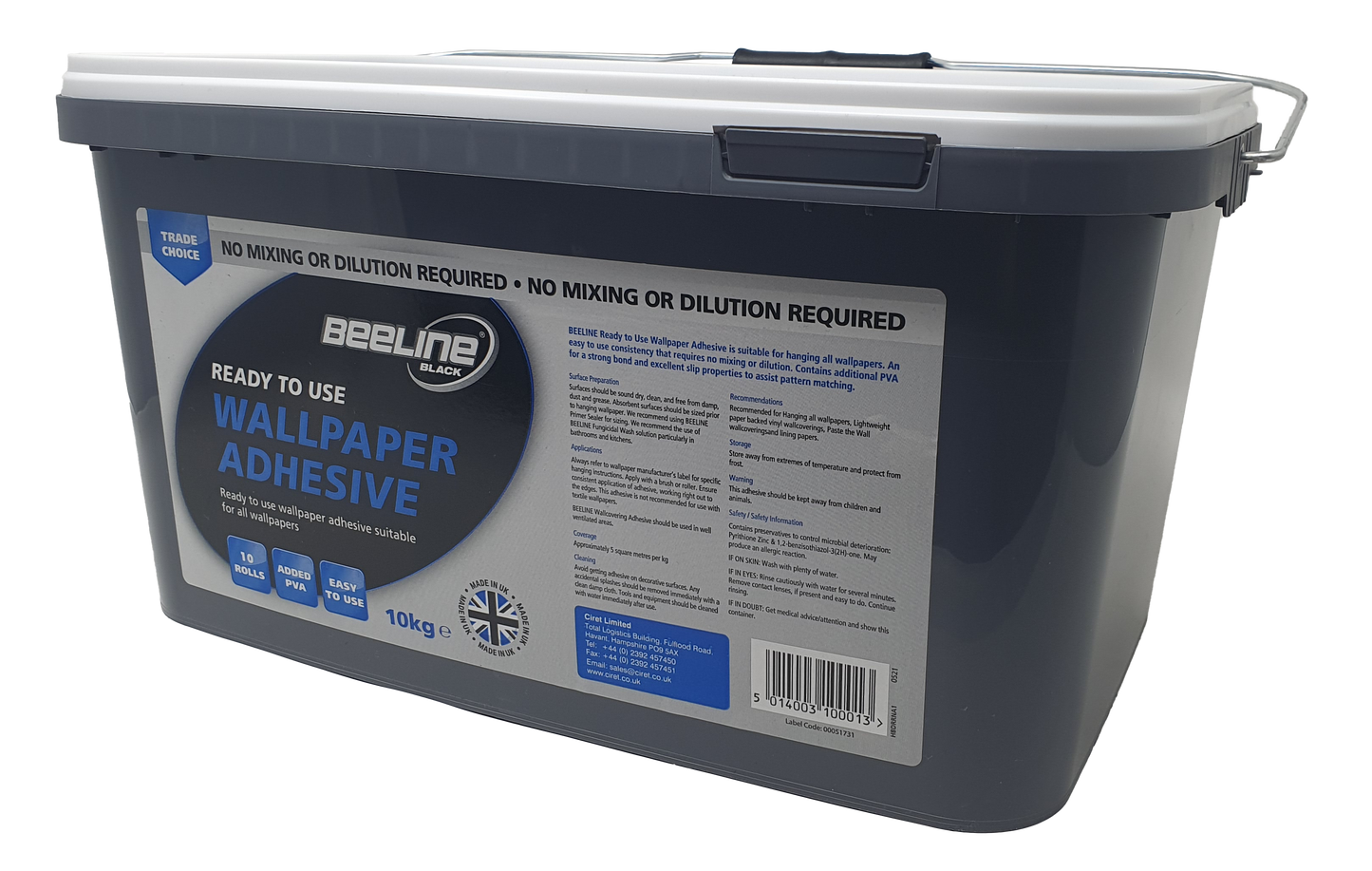 Beeline Ready Mixed All Purpose Adhesive (code HBDRRN25, HBDRRN50, HBDRRNA1) - white lid