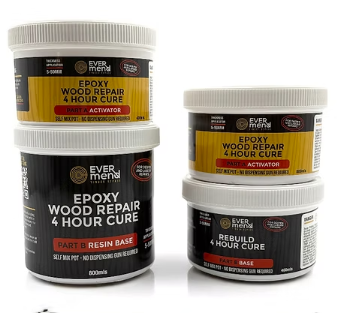 Evermend 4 Hour Cure epoxy wood repair self mix pot