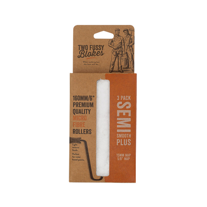 Two Fussy Blokes Semi Smooth 15mm Nap Mini Microfibre Rollers
