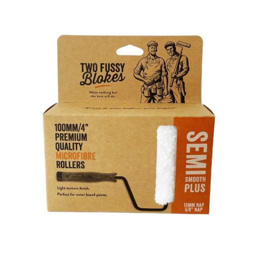 Two Fussy Blokes Semi Smooth 15mm Nap Mini Microfibre Rollers